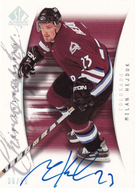 AUTO karta MILAN HEJDUK 05-06 SP Authentic Chirography /50